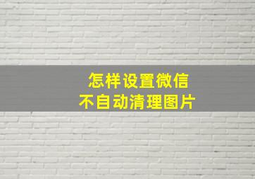 怎样设置微信不自动清理图片