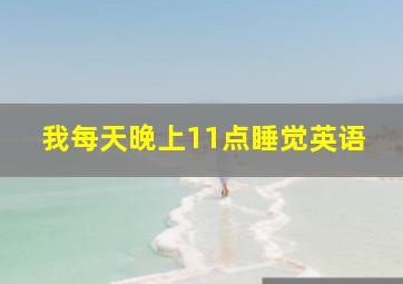 我每天晚上11点睡觉英语