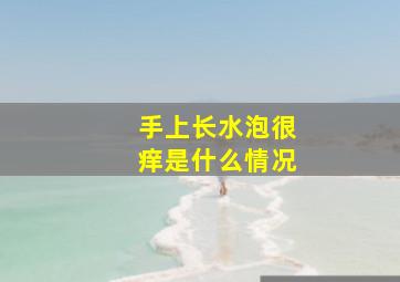 手上长水泡很痒是什么情况