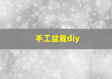 手工盆栽diy