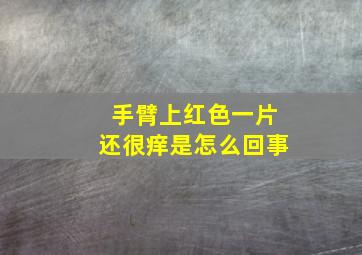 手臂上红色一片还很痒是怎么回事