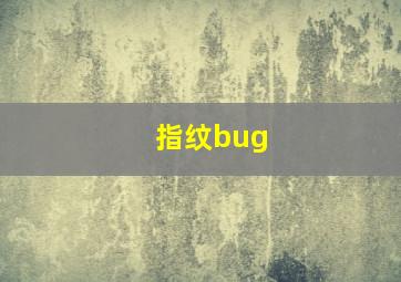 指纹bug