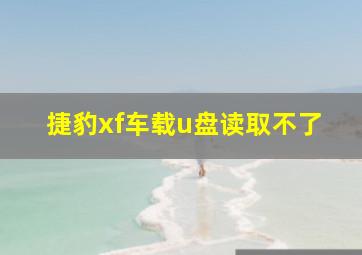 捷豹xf车载u盘读取不了