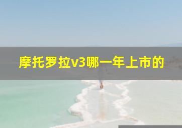 摩托罗拉v3哪一年上市的