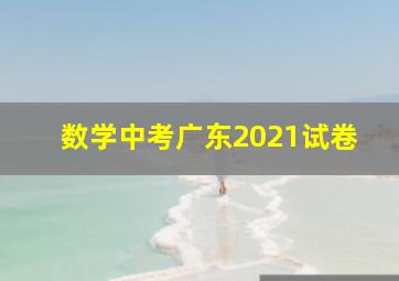 数学中考广东2021试卷