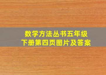 数学方法丛书五年级下册第四页图片及答案