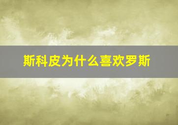 斯科皮为什么喜欢罗斯