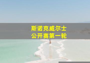 斯诺克威尔士公开赛第一轮