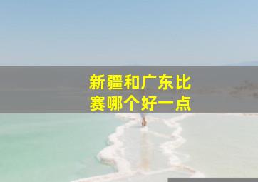 新疆和广东比赛哪个好一点