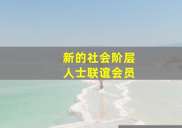 新的社会阶层人士联谊会员