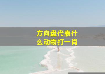 方向盘代表什么动物打一肖