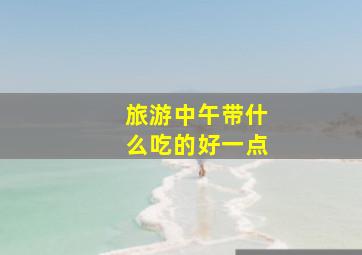 旅游中午带什么吃的好一点