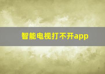 智能电视打不开app