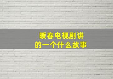 暖春电视剧讲的一个什么故事