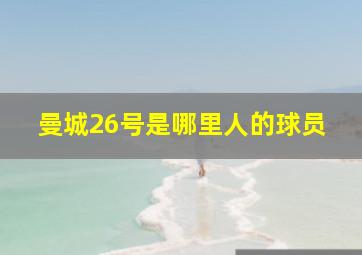 曼城26号是哪里人的球员