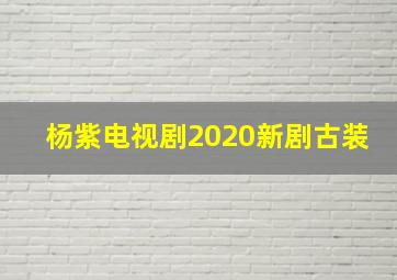 杨紫电视剧2020新剧古装