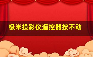 极米投影仪遥控器按不动