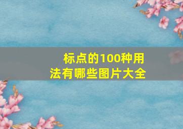 标点的100种用法有哪些图片大全