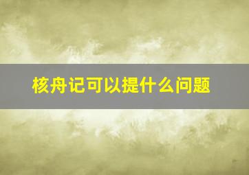 核舟记可以提什么问题