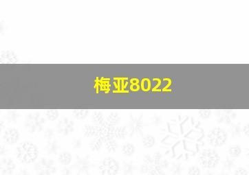 梅亚8022