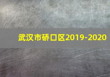 武汉市硚口区2019-2020