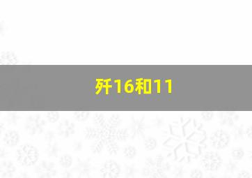 歼16和11