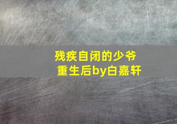 残疾自闭的少爷重生后by白嘉轩