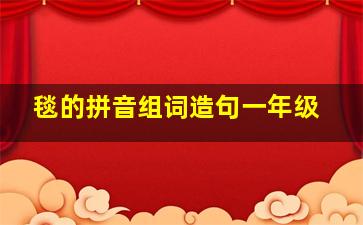 毯的拼音组词造句一年级