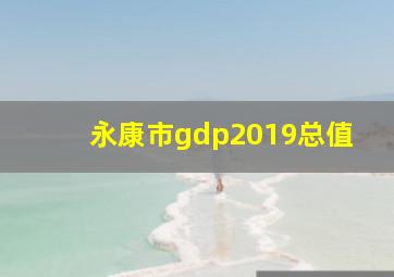 永康市gdp2019总值