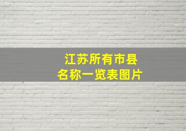 江苏所有市县名称一览表图片