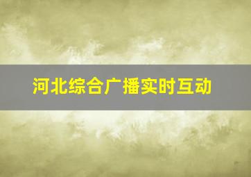 河北综合广播实时互动