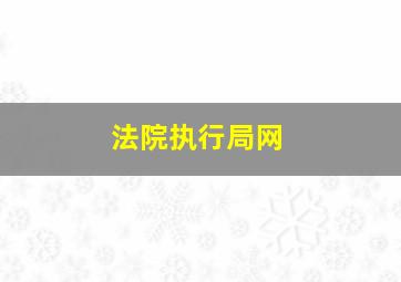 法院执行局网