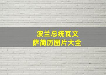 波兰总统瓦文萨简历图片大全