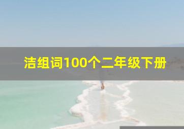 洁组词100个二年级下册