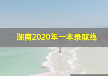 湖南2020年一本录取线