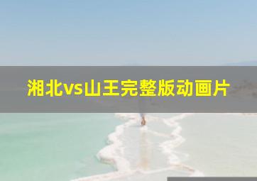 湘北vs山王完整版动画片