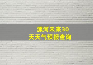 漯河未来30天天气预报查询