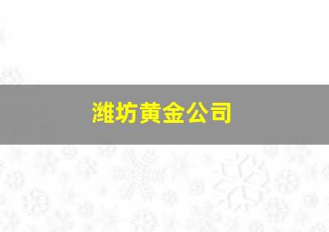 潍坊黄金公司