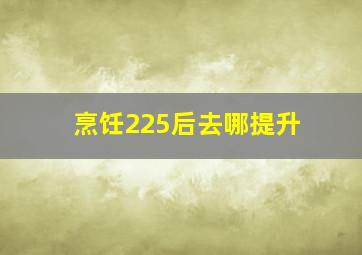 烹饪225后去哪提升