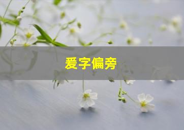 爰字偏旁