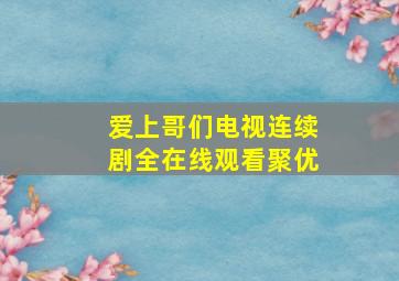 爱上哥们电视连续剧全在线观看聚优