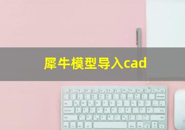 犀牛模型导入cad