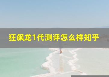 狂飙龙1代测评怎么样知乎