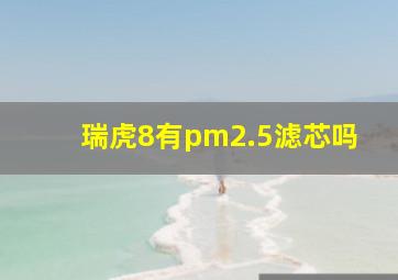 瑞虎8有pm2.5滤芯吗