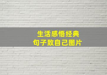 生活感悟经典句子致自己图片