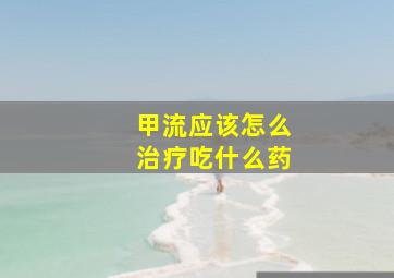 甲流应该怎么治疗吃什么药