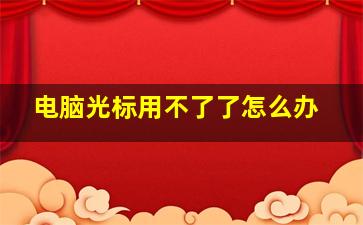 电脑光标用不了了怎么办