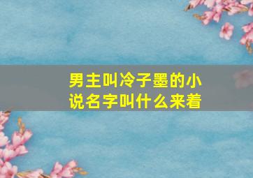 男主叫冷子墨的小说名字叫什么来着