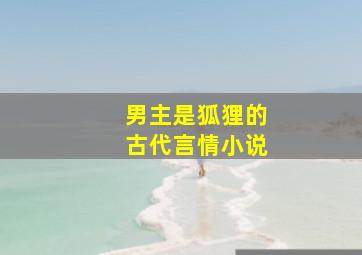 男主是狐狸的古代言情小说