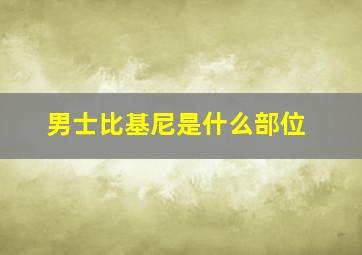 男士比基尼是什么部位